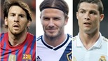 Beckham, Ronaldo và Messi cùng có tên trong top 10 của Forbes